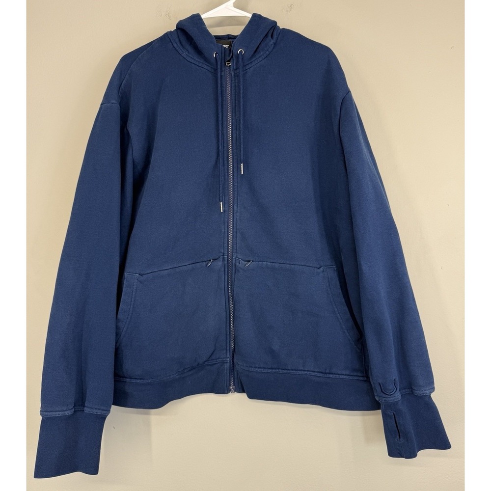 SCOTTeVEST Hoodie Sweatshirt Mens XL Travel Multiple Pockets Full Zip